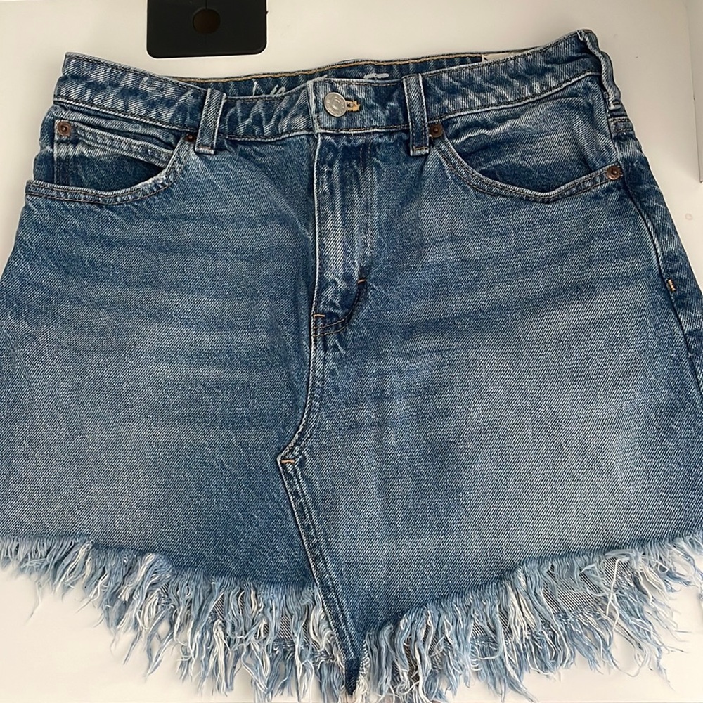 Free People Jean Skirt